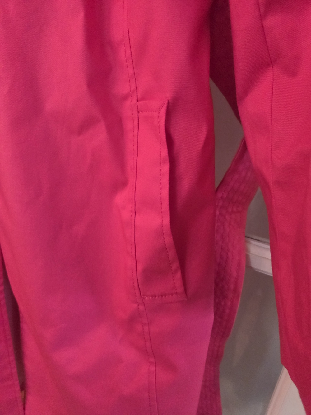 Talbots Women’s Pink Belted Trench Coat - Size XL - Picture 10 of 11